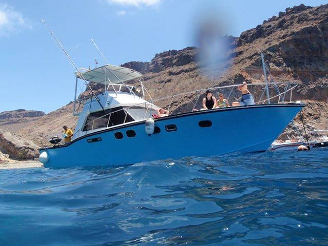 saliendo de puerto mogan